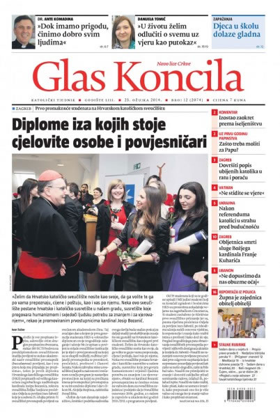 Glas Koncila naslovnicu posvetio promociji sveučilišnih prvostupnika Odjela za povijest