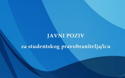 JAVNI POZIV za studentskog pravobranitelja/icu